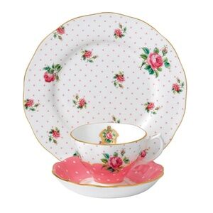 Royal Albert Cheeky Pink 3 Piece Tea Set
